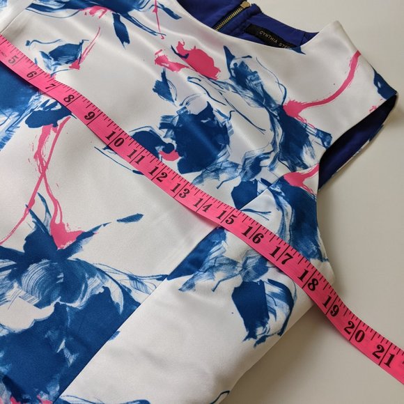 Cynthia Steffe Classic Summery Lined Dress with Zipper Size 10 - Picture 15 of 17